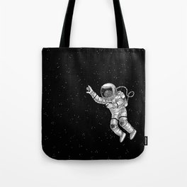 Astronaut in the outer space Tote Bag