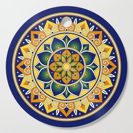 Italian Tile Pattern – Peacock motifs majolica from Deruta Cutting Board
