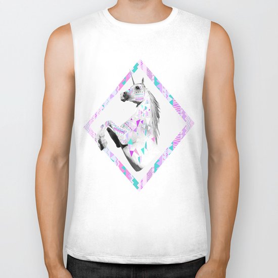 TWIN SHADOW by Vasare Nar and Kris Tate Biker Tank