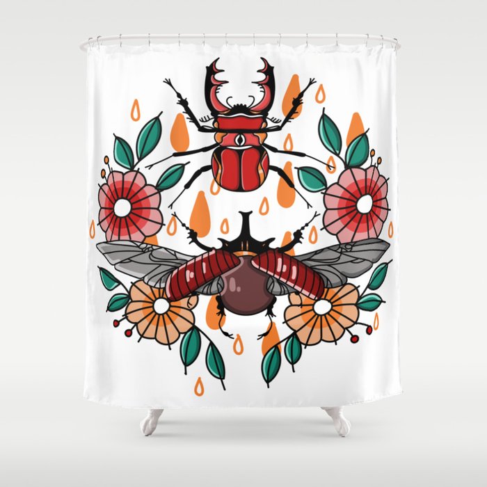 Bugs Shower Curtain