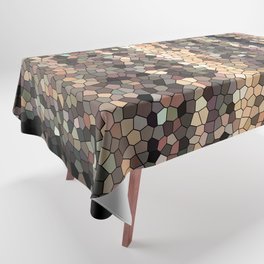 Earth toned  Stained Glass Tablecloth