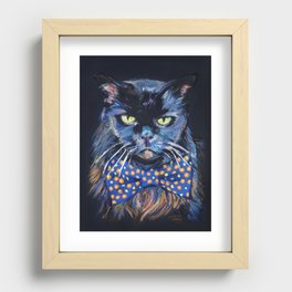 Gangster cat Recessed Framed Print
