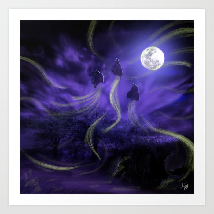 Hocus Pocus Halloween Art Print By Hollydoesart Society6