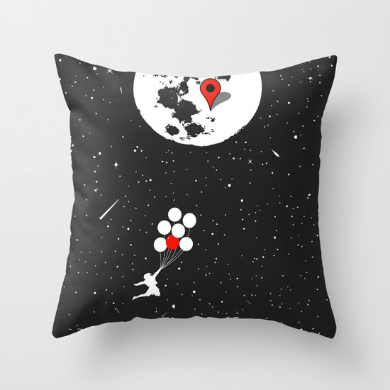Destination Moon Throw Pillow