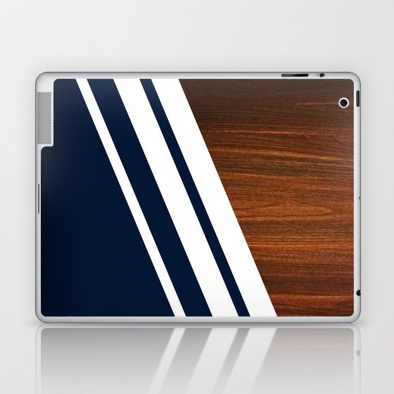 Wooden Navy Laptop & iPad Skin