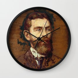 Portrait of François Ziem, 1852, by Adolphe Monticelli Wall Clock