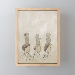 Pineapple Ladies Framed Mini Art Print