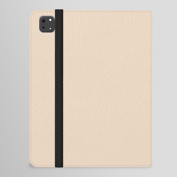 Creamy Neutral Beige Brown Solid Color Pairs PPG Oak Buff PPG1083-3 - One Single Shade Hue Colour iPad Folio Case