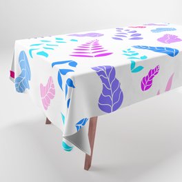 Decorative blue leaves Tablecloth