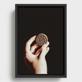 Delicious Oreo cookies in the sunlight Framed Canvas