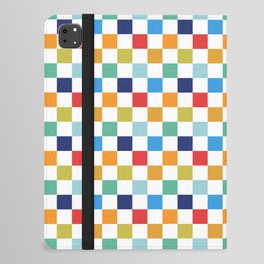 Colorful checked pattern iPad Folio Case