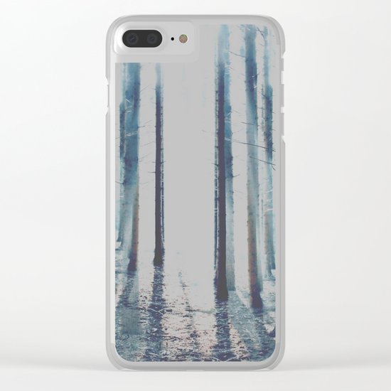 Watercolor Forest Clear iPhone Case
