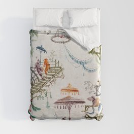 Enchanted Forest Chinoiserie Duvet Cover