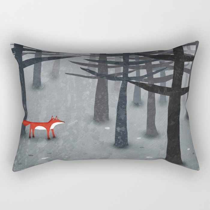 The Fox and the Forest Rectangular Pillow