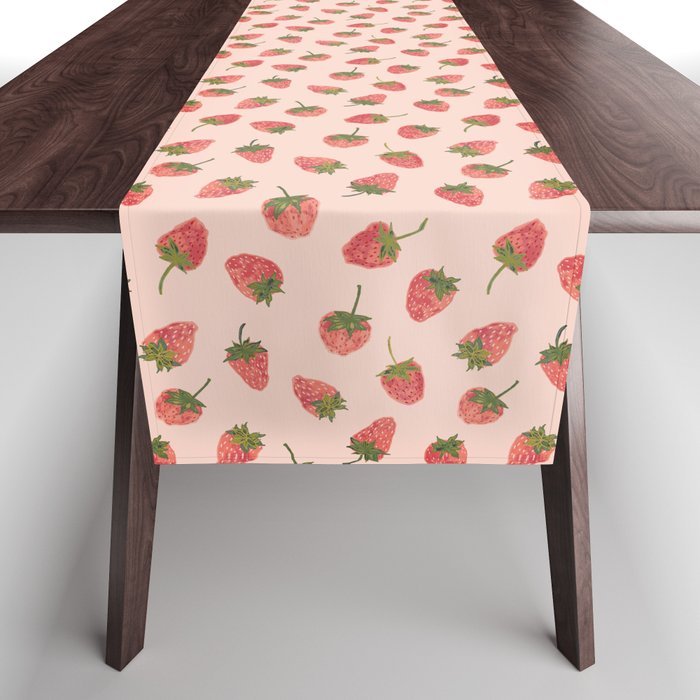 Sweet & Juicy Strawberries Table Runner