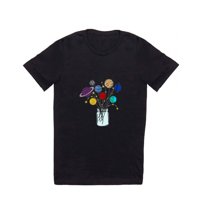 Planets in Mason Jar T Shirt