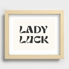 lady luck Recessed Framed Print