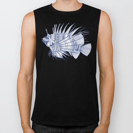 fish mirage blue Biker Tank