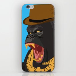 Gorilla gangster mafia style iPhone Skin