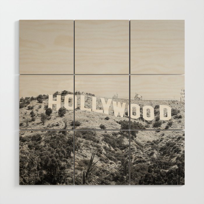 Hollywood Los Angeles Wood Wall Art