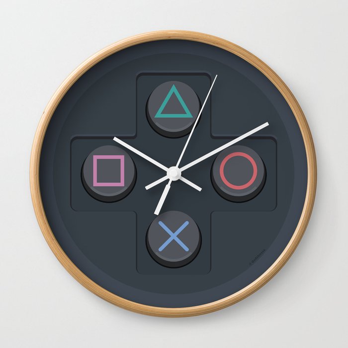 PlayStation - Buttons Wall Clock