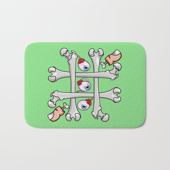 Halloween Tic Tac Toe Bath Mat