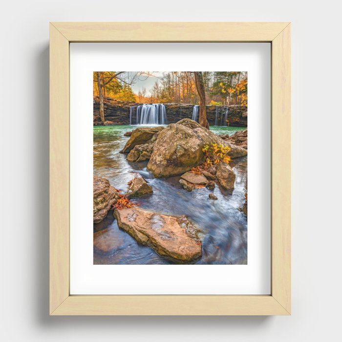 Boulders Along Falling Water Creek Falls - Ozark National Forest Recessed Framed Print