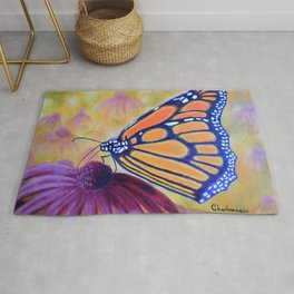 King of butterfly | Le roi des papillons Rug