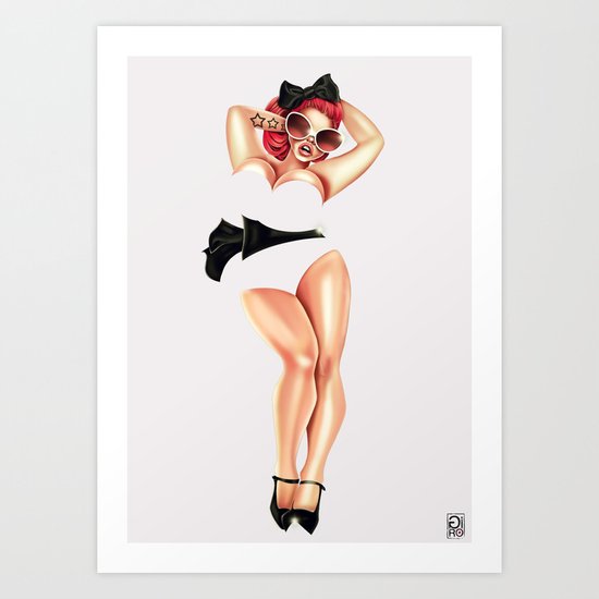 Curvy Art Print