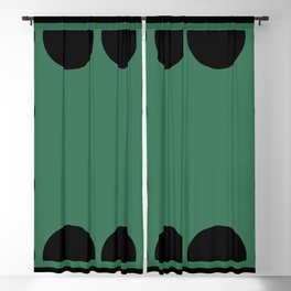 Scallop Green Blackout Curtain