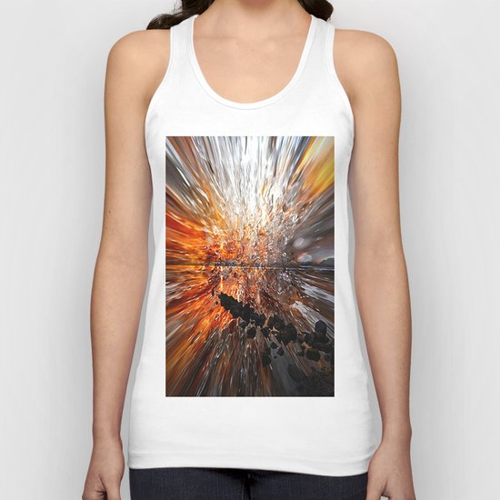 Abstract sunset Unisex Tank Top
