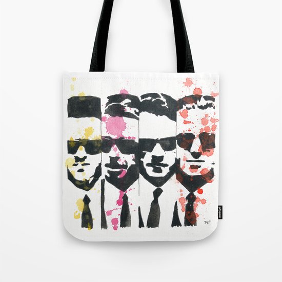 "The Dogs", ink and watercolor. Tote Bag