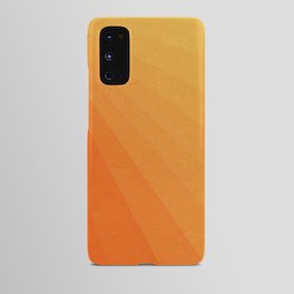 Shades of Sun - Line Gradient Pattern between Light Orange and Pale Orange Android Case