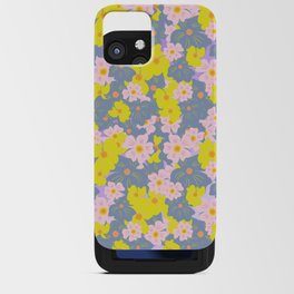 Pastel Spring Flowers Ombre Lilac Purple iPhone Card Case