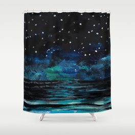 Starlit Sea Shower Curtain