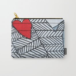 Heart On A Wall Carry-All Pouch
