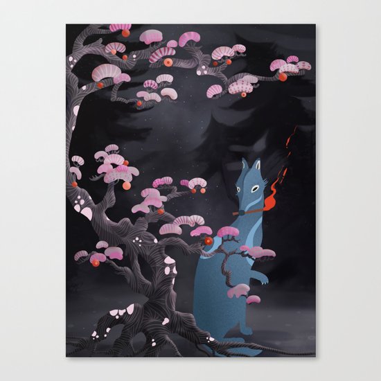 Hokkaido Wolf Canvas Print