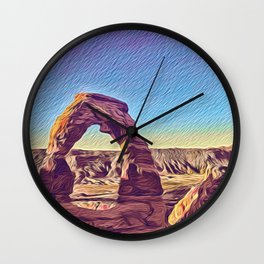 Delicate Arch, Arches NP Wall Clock