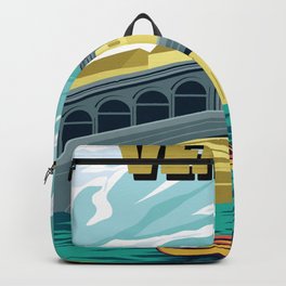 Venice Travel Illustration Backpack | Veniceitaly, Italy, Travel, California, Italian, Gondola, Veniceart, Unitedstates, Venice, Graphicdesign 