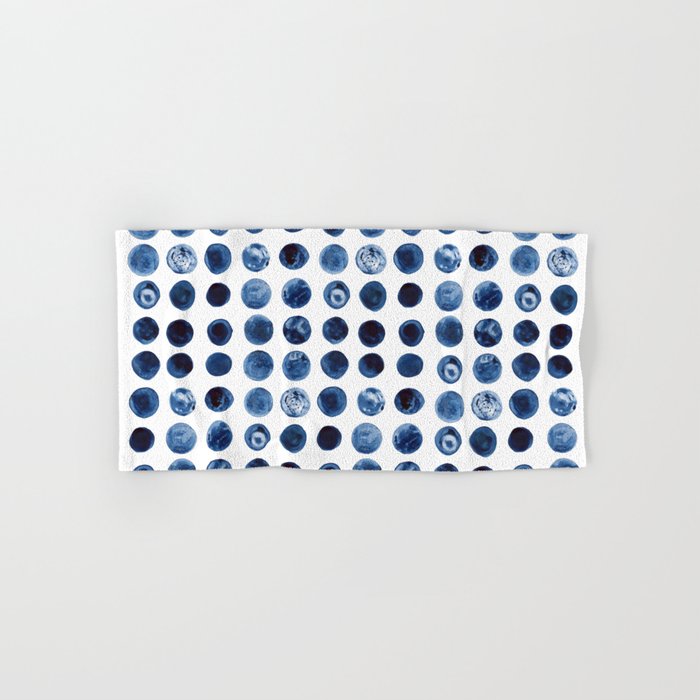 Blueberries | Watercolour Pattern Hand & Bath Towel