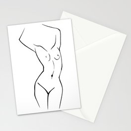 Hot lady Stationery Cards