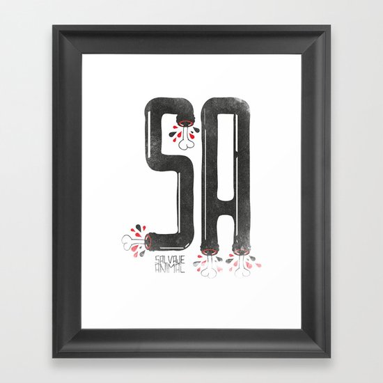 SALVAJEANIMAL headless IV Framed Art Print