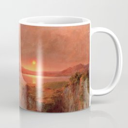 Ecuadorian Andes at Sunset, Cotopaxi volcano plains landscape painting by Frederic Edwin Church Coffee Mug