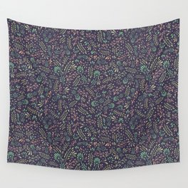 Pastel Flower Ditsy Pattern Wall Tapestry