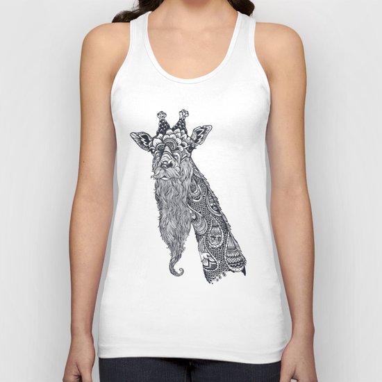 Giraffe Movember Unisex Tank Top