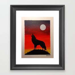 Coyote Framed Art Print