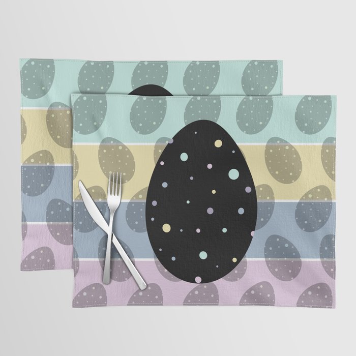 Polka Dot Easter Eggs Placemat