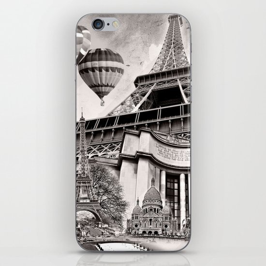 French Collage v2 iPhone & iPod Skin
