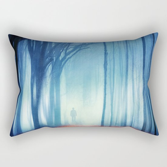 In The Mist she Was Standing Rectangular Pillow