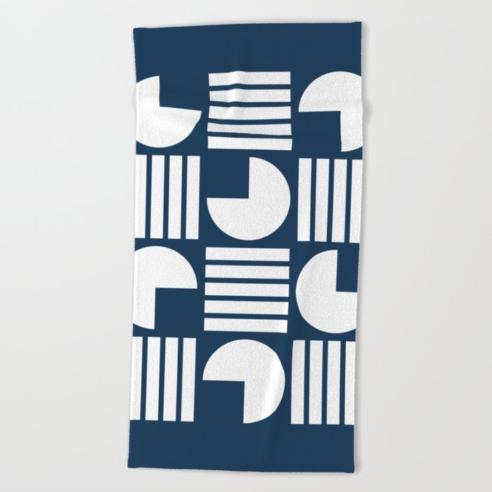 Classic geometric minimal composition 15 Beach Towel